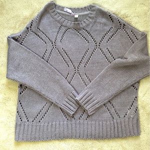 Knitted sweater in muted lavender, Size L